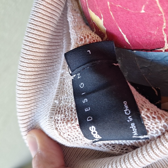 ASOS design knit relaxed camp collar polo button front shirt size Large - Picture 5 of 7